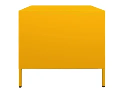 Mueble TV acero laminado en frío amarillo mostaza 68x50x43,5 cm