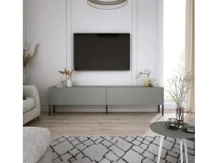 Mueble TV: Aloe, 170 x 52 x 32 cm, patas negras