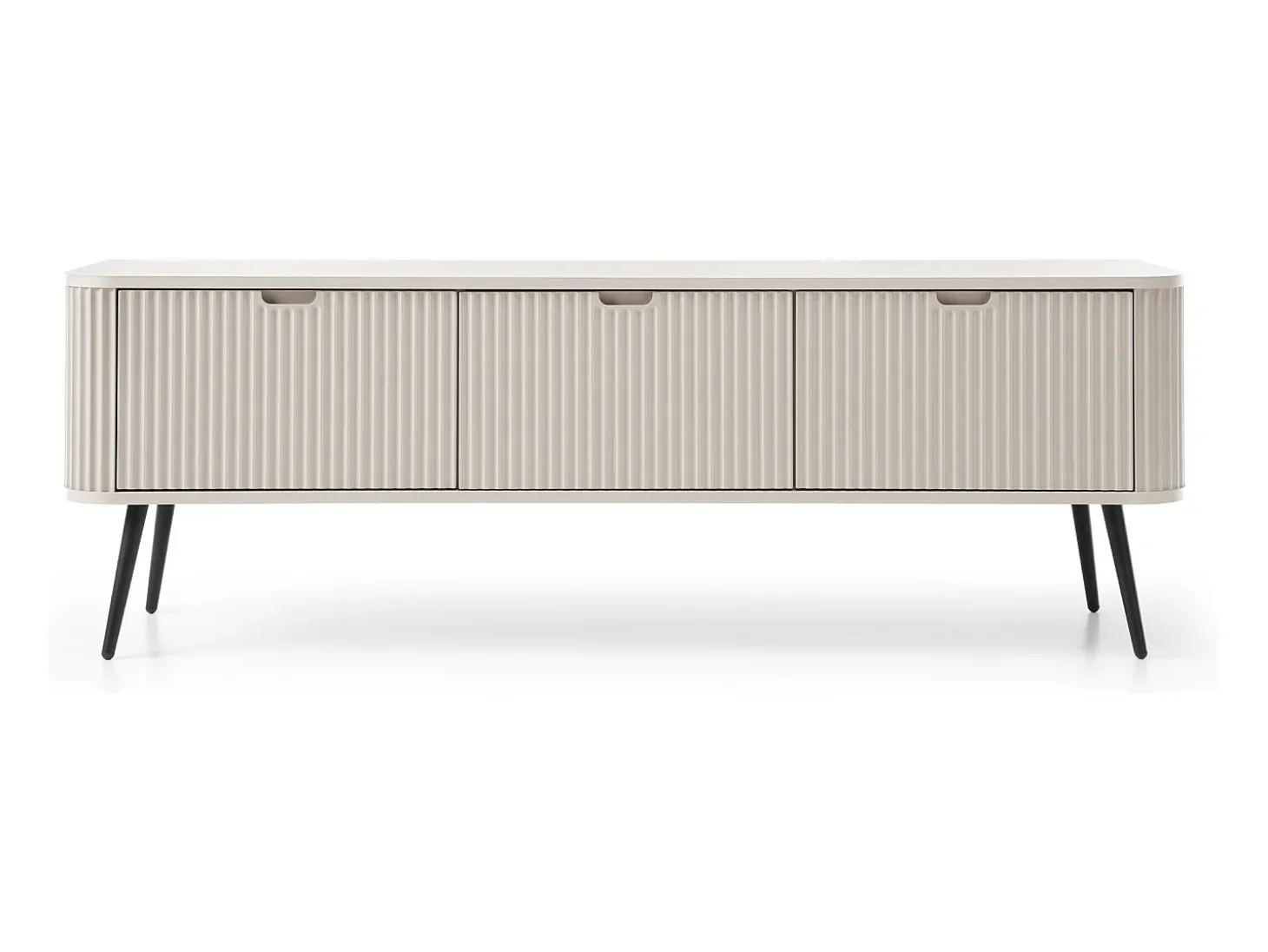 Mueble TV: Cachemira, Patas negras, 168 x 57 x 39 cm