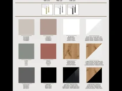 Mueble TV: Cashmere, patas negras, 170 x 52 x 32 cm