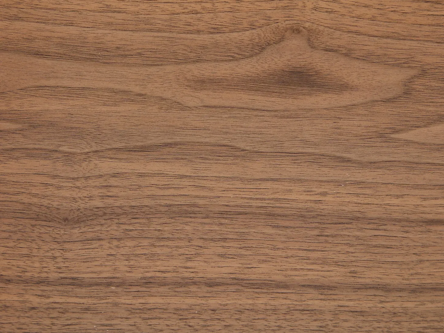 Mueble TV con almacenamiento chapa de nogal y metal - Natural oscuro y Negro - ZINORI