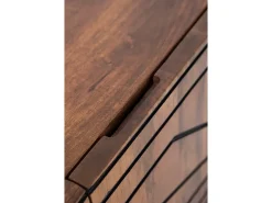 Mueble TV de 2 puertas y 2 cajones de madera maciza de mango