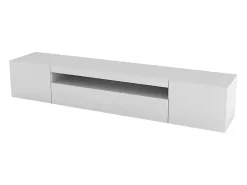 Mueble TV de diseño con puertas abatibles de cajón 200cm Daiquiri White L