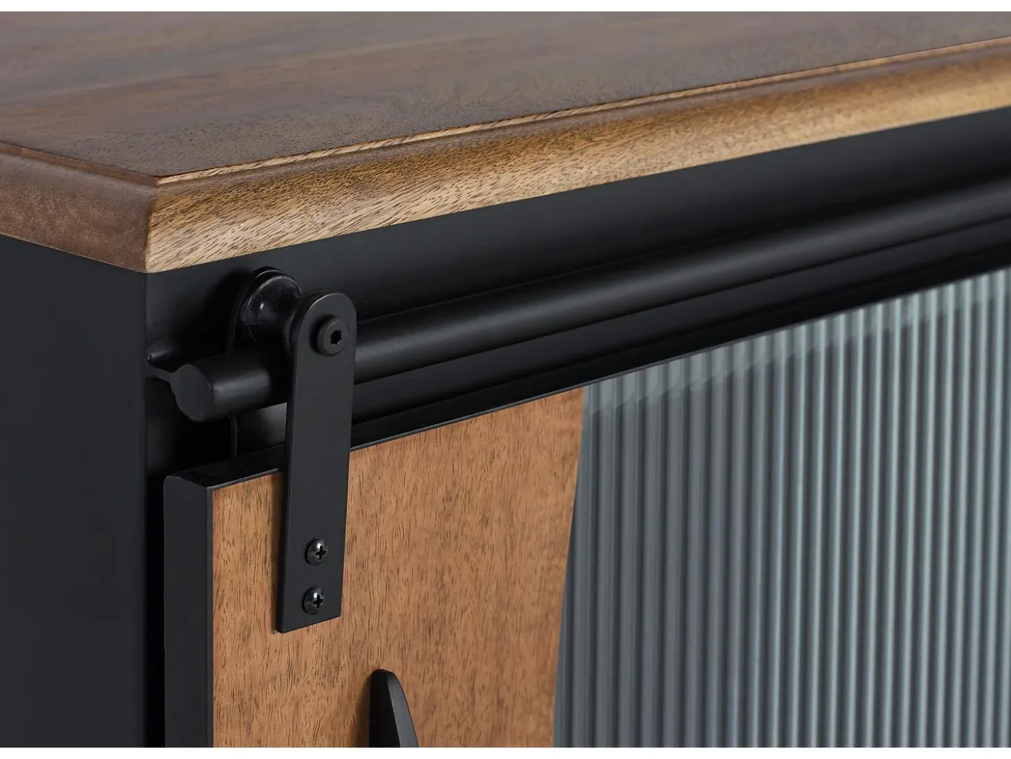 Mueble tv de madera de mango y metal
