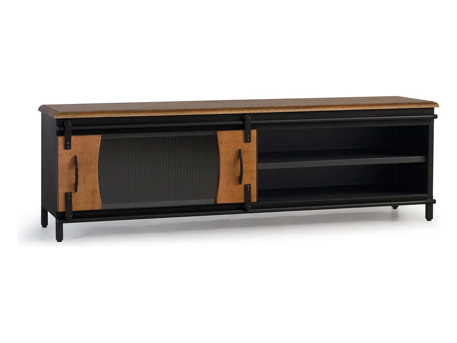 Mueble tv de madera de mango y metal