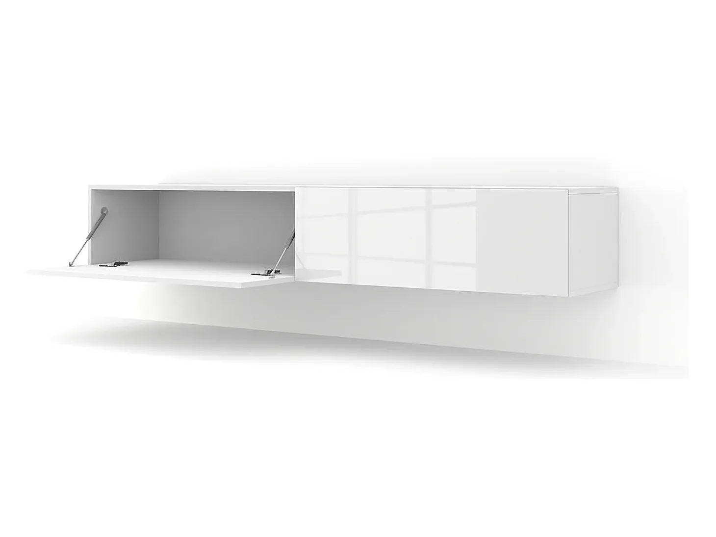 Mueble TV de pared 2 puertas 180 cm Bali Blanco