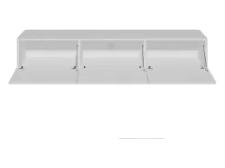 Mueble TV de pared 3 puertas 160 cm Idao Blanco