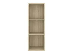 Mueble TV de pared madera contrachapada roble 37x37x72 cm ES28981