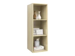 Mueble TV de pared madera contrachapada roble 37x37x72 cm ES28981