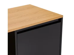 Mueble Tv Desi 2 puertas color Negro
