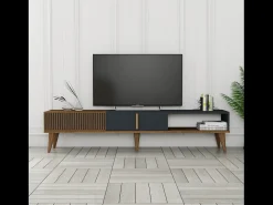 Mueble TV diseño madera y carbón 180 cm NOLA