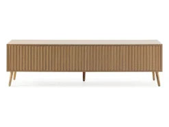 Mueble tv Lluvia 4 puertas color roble, 160 cm largo