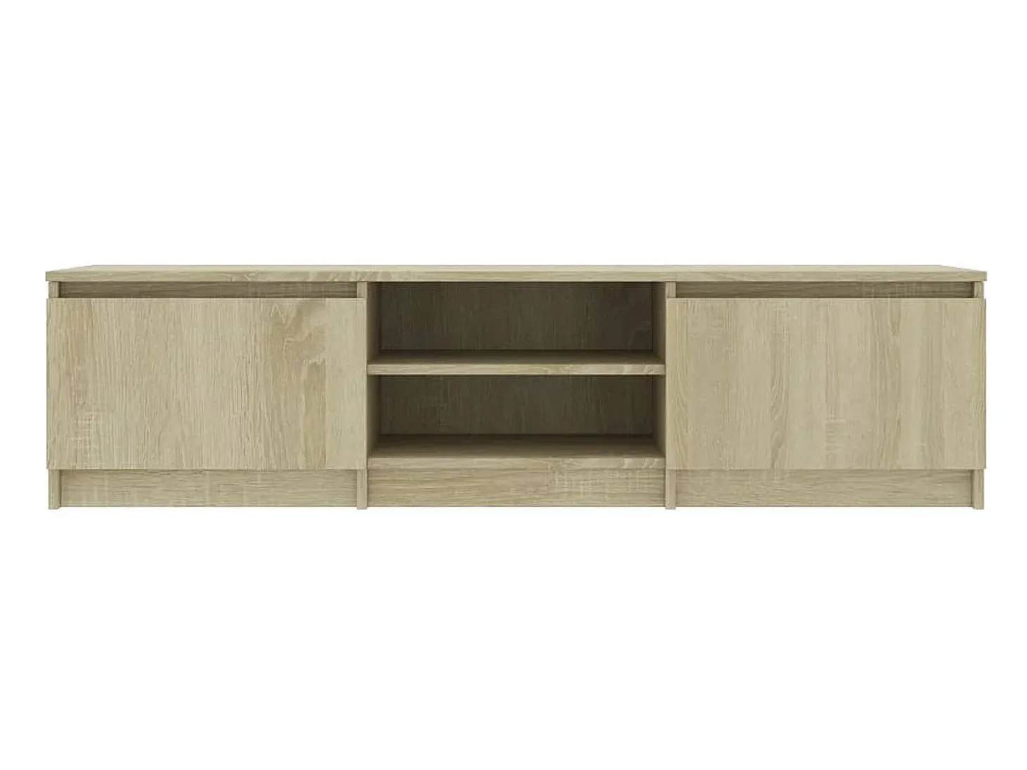 Mueble TV madera contrachapada color roble Sonoma 140x40x35,5cm ES31716