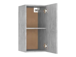 Mueble TV madera contrachapada gris hormigón 30,5x30x60 cm YOE35956