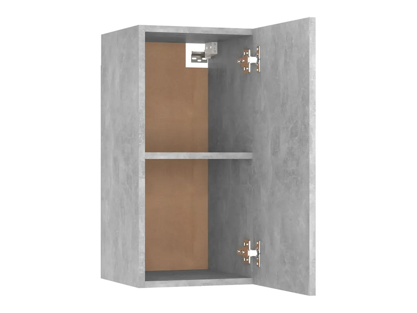 Mueble TV madera contrachapada gris hormigón 30,5x30x60 cm YOE35956