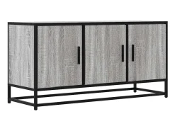 Mueble TV madera ingeniería y metal gris Sonoma 100x35x50 cm