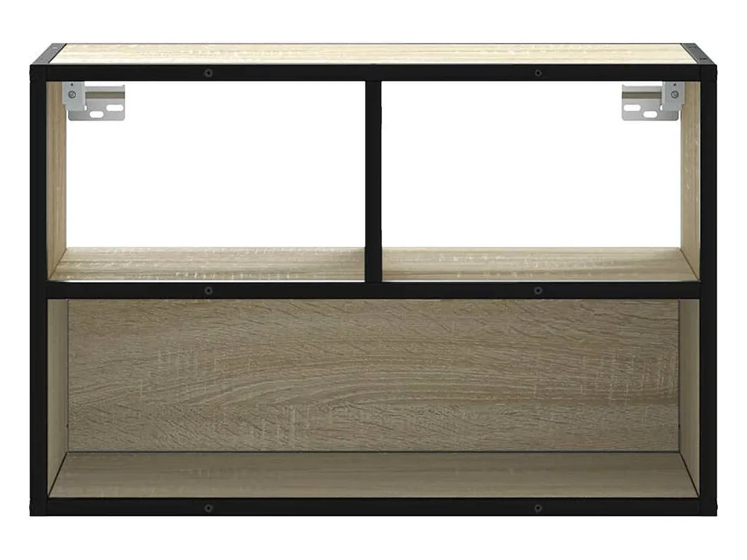 Mueble TV madera ingeniería y metal roble Sonoma 60x31x39,5 cm
