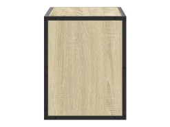 Mueble TV madera ingeniería y metal roble Sonoma 60x31x39,5 cm