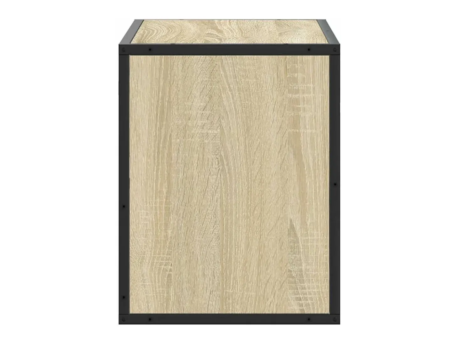 Mueble TV madera ingeniería y metal roble Sonoma 60x31x39,5 cm