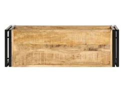 Mueble TV madera maciza de mango 90x30x40 cm YOE97805