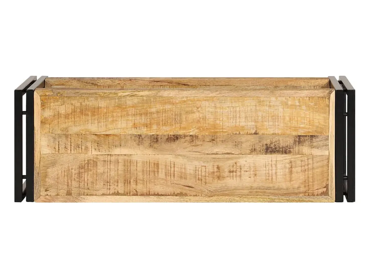 Mueble TV madera maciza de mango 90x30x40 cm YOE97805