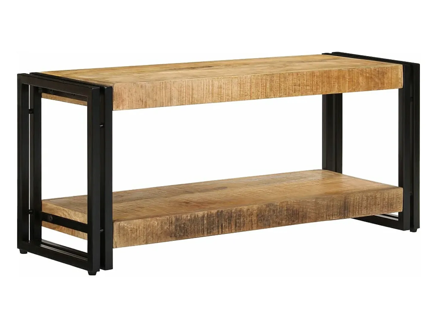 Mueble TV madera maciza de mango 90x30x40 cm YOE97805