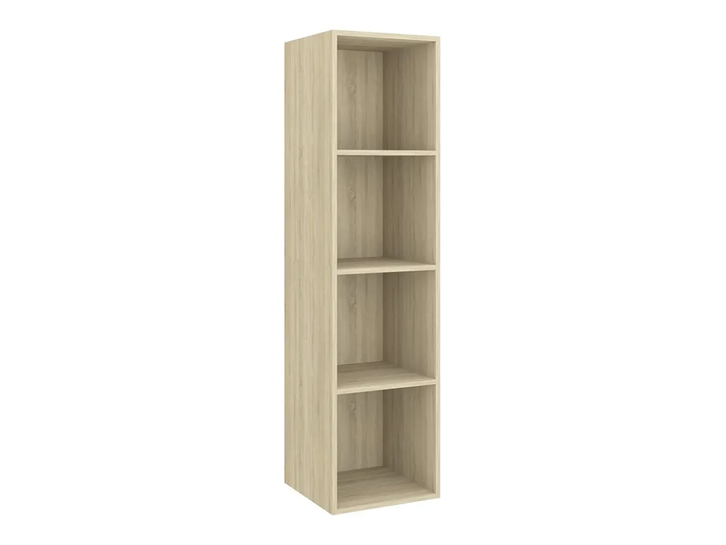Mueble TV pared contrachapada color roble Sonoma 37x37x142,5 cm ES16774