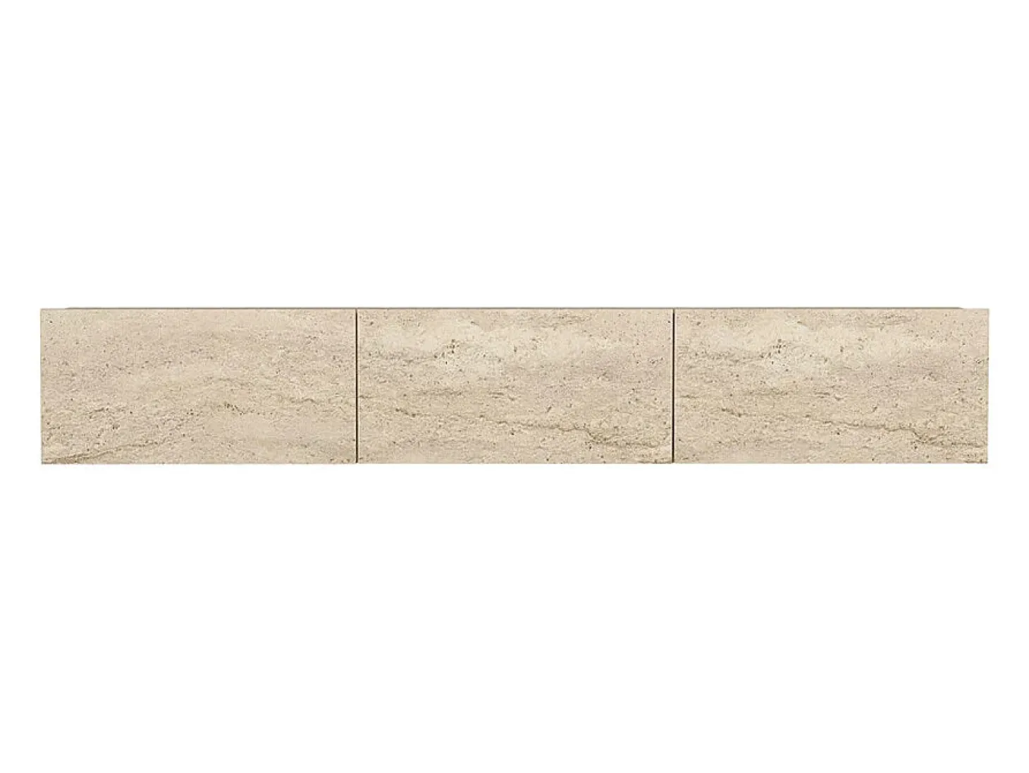 Mueble TV suspendido con 3 puertas - Efecto travertino - VIKILA