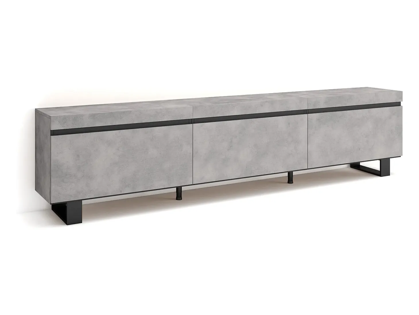 Mueble TV, Televisión, 240x35x57cm, Diseño industrial, Cemento