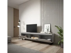 Mueble TV, Televisión, 240x35x57cm, Diseño industrial, Cemento