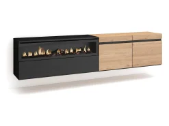 Mueble TV, Televisión, 200x35x45cm, Para TV hasta 80