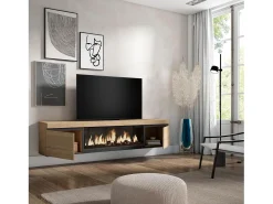 Mueble TV, Televisión, 208x35x45cm, Para TV hasta 80