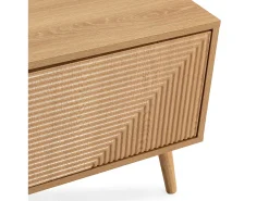 Mueble Tv Telmo 3 puertas color Roble 130 cm