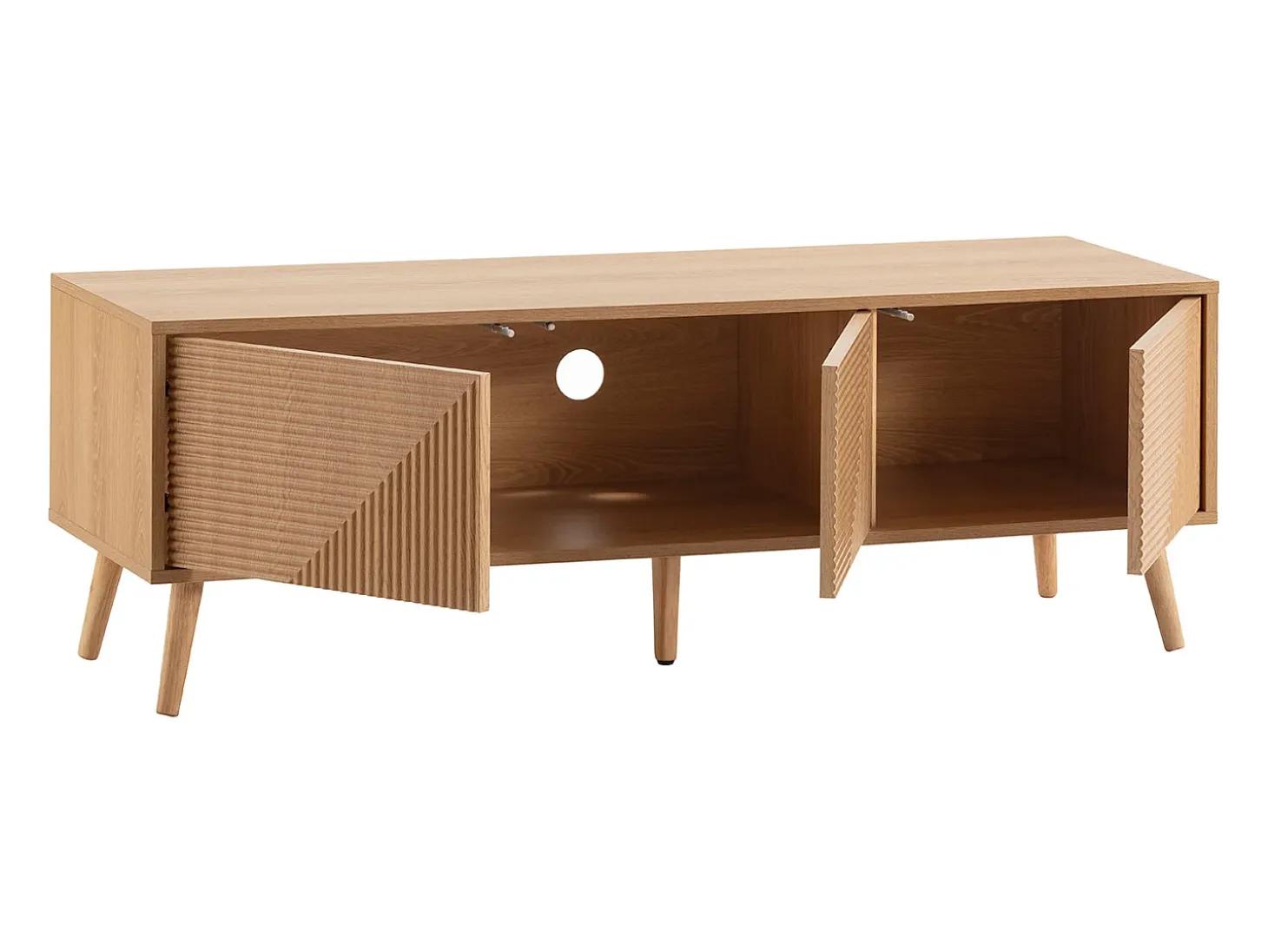 Mueble Tv Telmo 3 puertas color Roble 130 cm