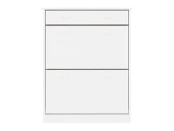 Mueble zapatero ALTA madera maciza de pino blanco 77x35x96 cm ES491419