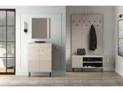 Mueble zapatero con cajón 68 cm - beige - CALETTO