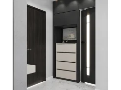 Mueble Zapatero Estrecho Cachemira 60x36x100 cm – Estantería para 10 pares, Almacenamiento para la Entrada