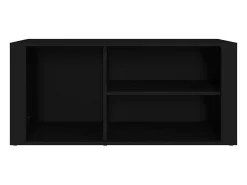 Mueble zapatero madera contrachapada negro 100x35x45 cm ES155297