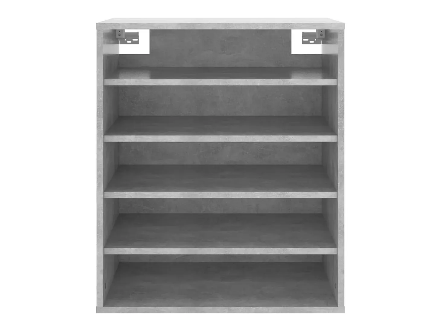 Mueble zapatero madera contrachapada gris hormigón 60x35x70 cm ES704457