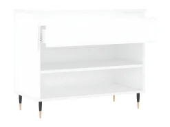 Mueble zapatero madera contrachapada blanco 70x36x60 cm ES907918