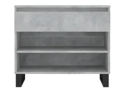 Mueble zapatero madera contrachapada gris hormigón 70x36x60 cm ES161194