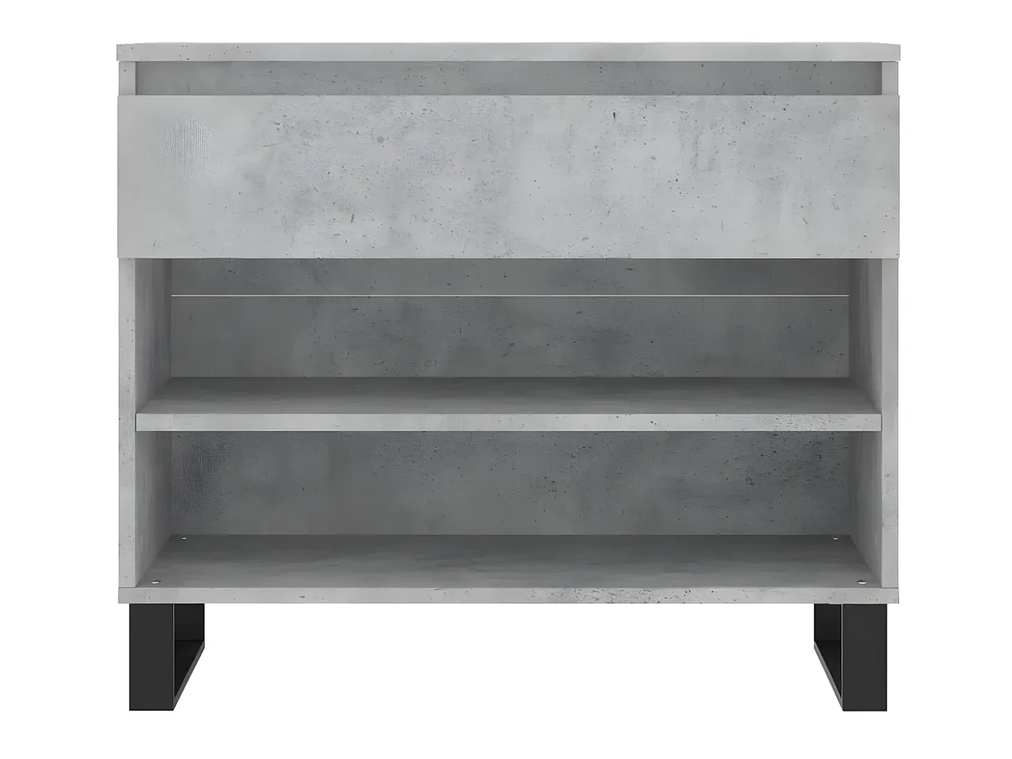 Mueble zapatero madera contrachapada gris hormigón 70x36x60 cm ES161194