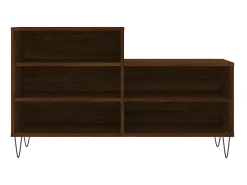 Mueble zapatero madera contrachapada roble marrón 102x36x60 cm ES671227