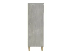 Mueble zapatero madera contrachapada gris hormigón 40x36x105 cm ES532033