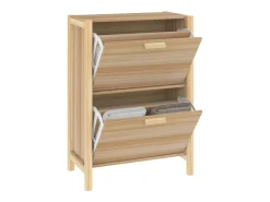 Mueble zapatero madera contrachapada 57,5x33x80 cm ES922623