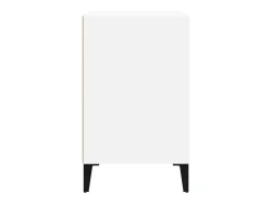 Mueble zapatero madera contrachapada blanco brillo 102x36x60 cm ES763357