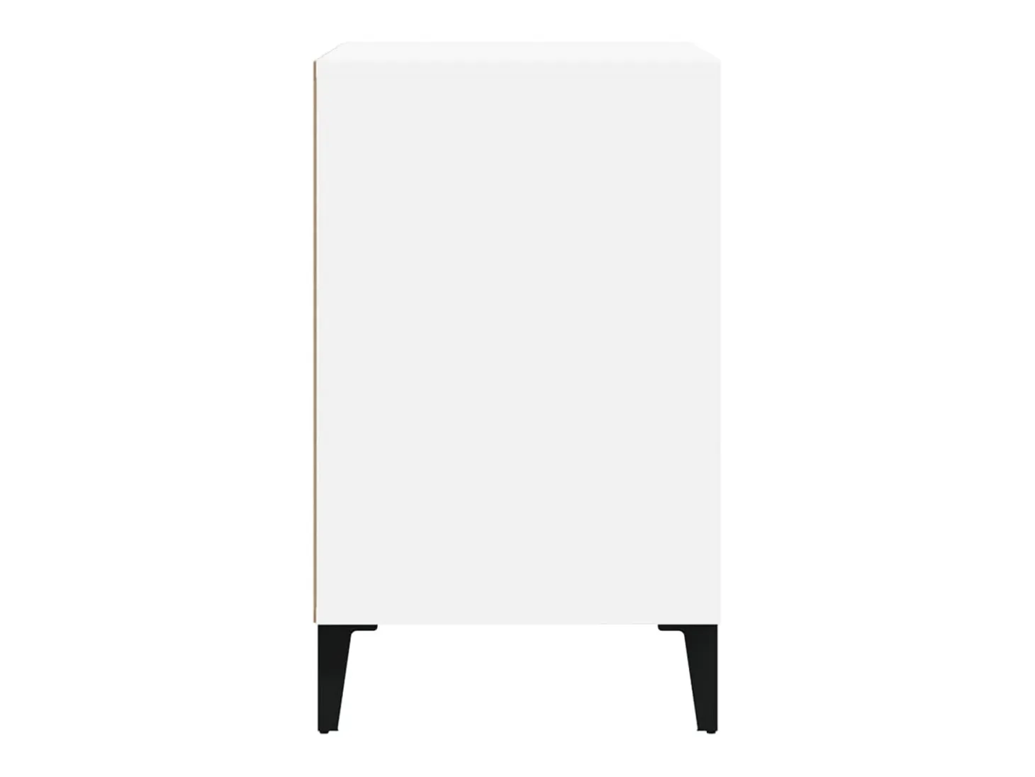Mueble zapatero madera contrachapada blanco brillo 102x36x60 cm ES763357