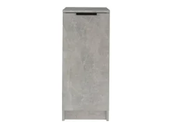 Mueble zapatero madera contrachapada gris hormigón 30x35x70 cm ES136832