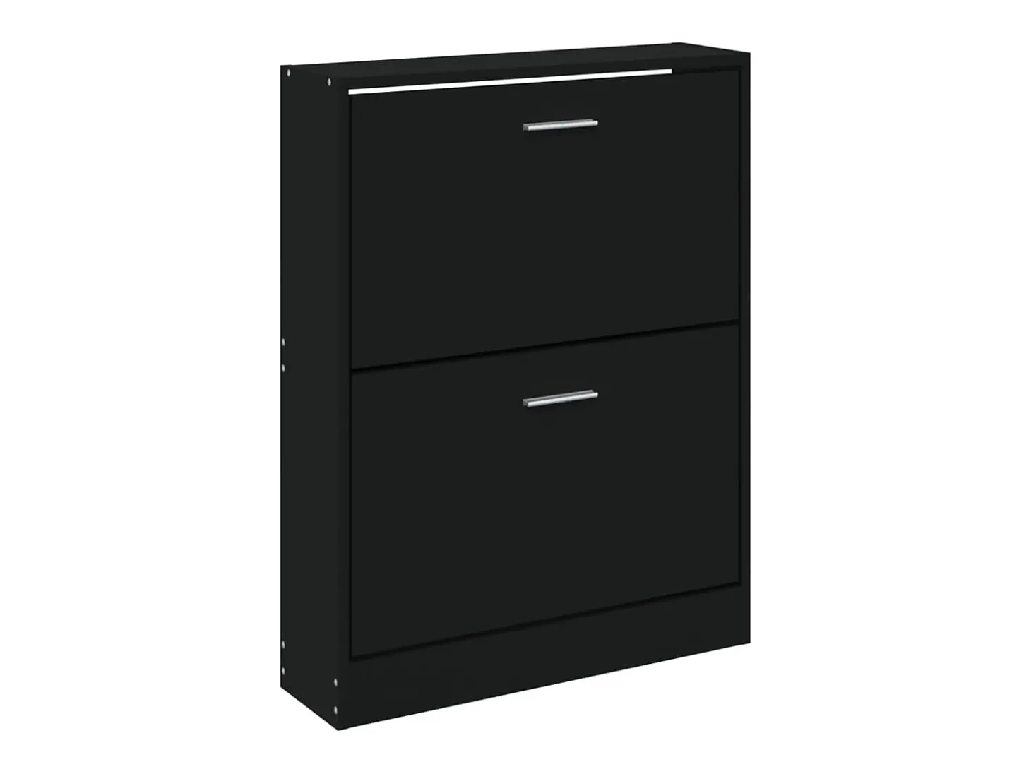 Mueble zapatero madera contrachapada negro 59x17x81 cm ES410544