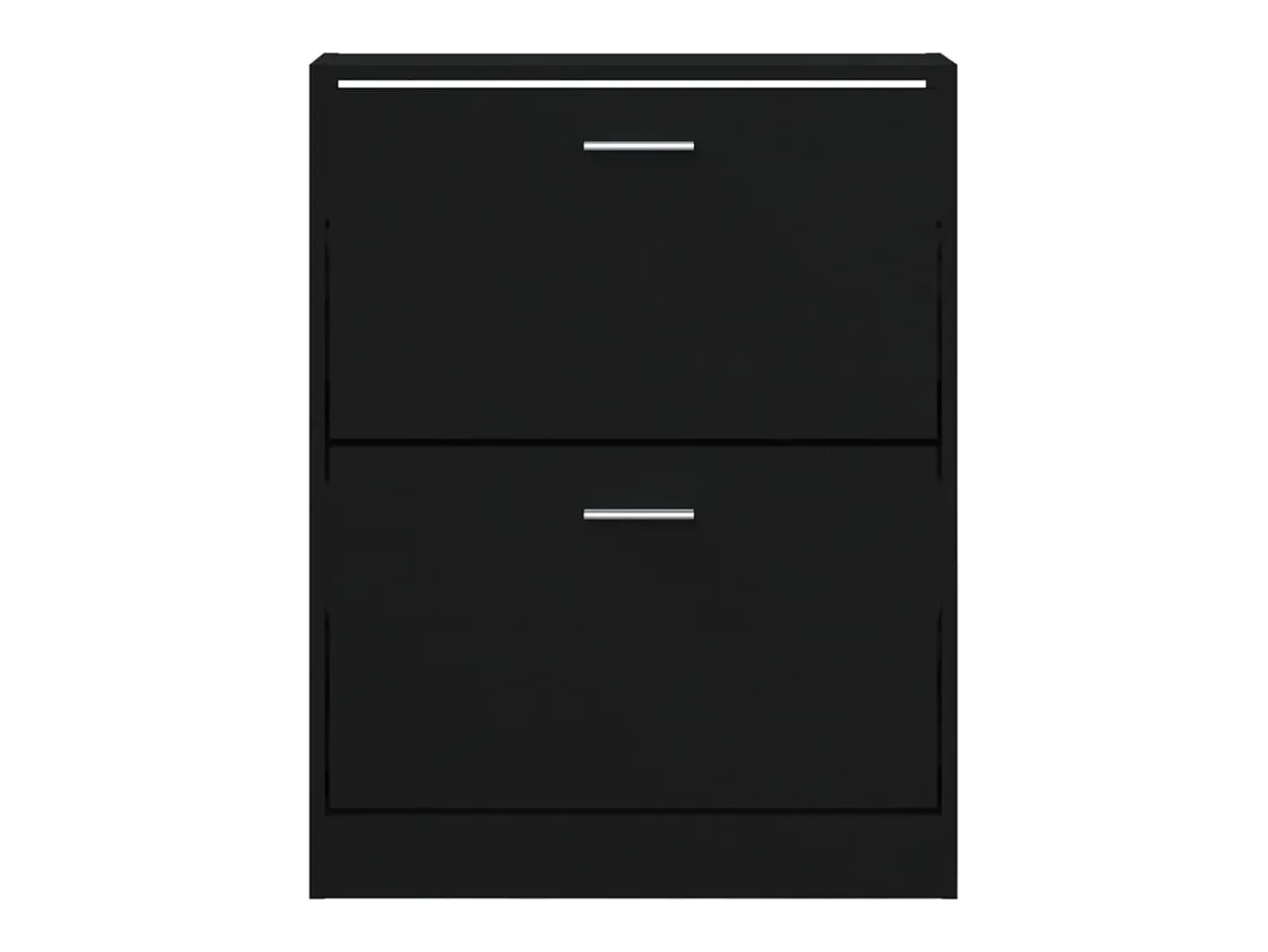 Mueble zapatero madera contrachapada negro 59x17x81 cm ES410544